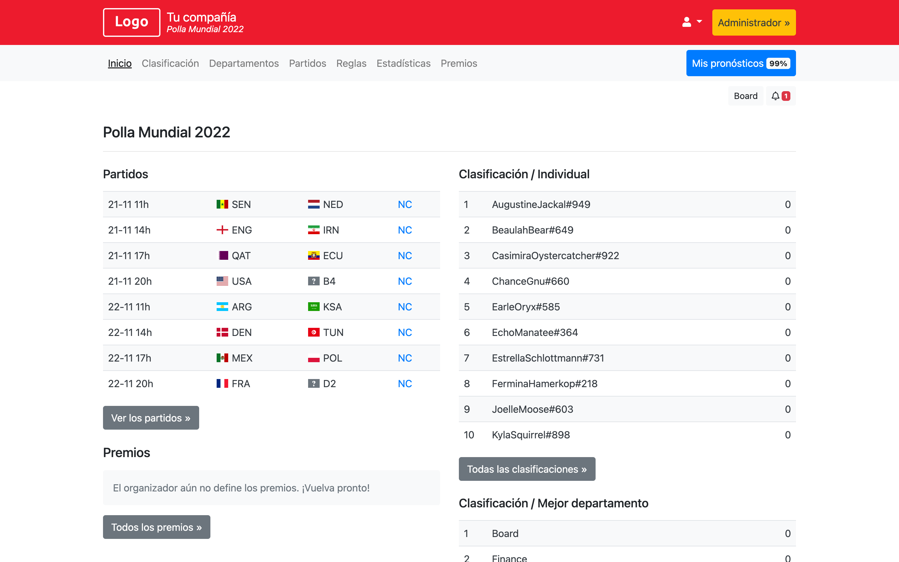 Polla Mundial 2026 - WK 2026