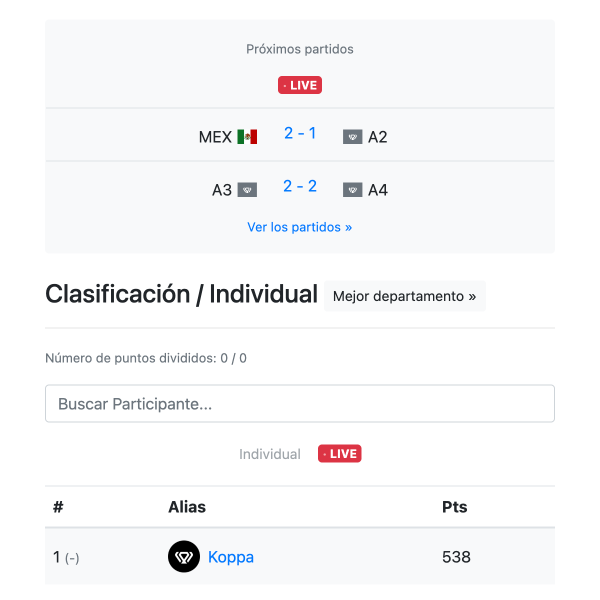 Actualizaciones en vivo - Copa Mundial 2026